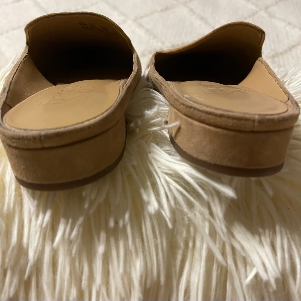 Women’s Suede Slip-On Mules in Beige - Picture 6 of 8